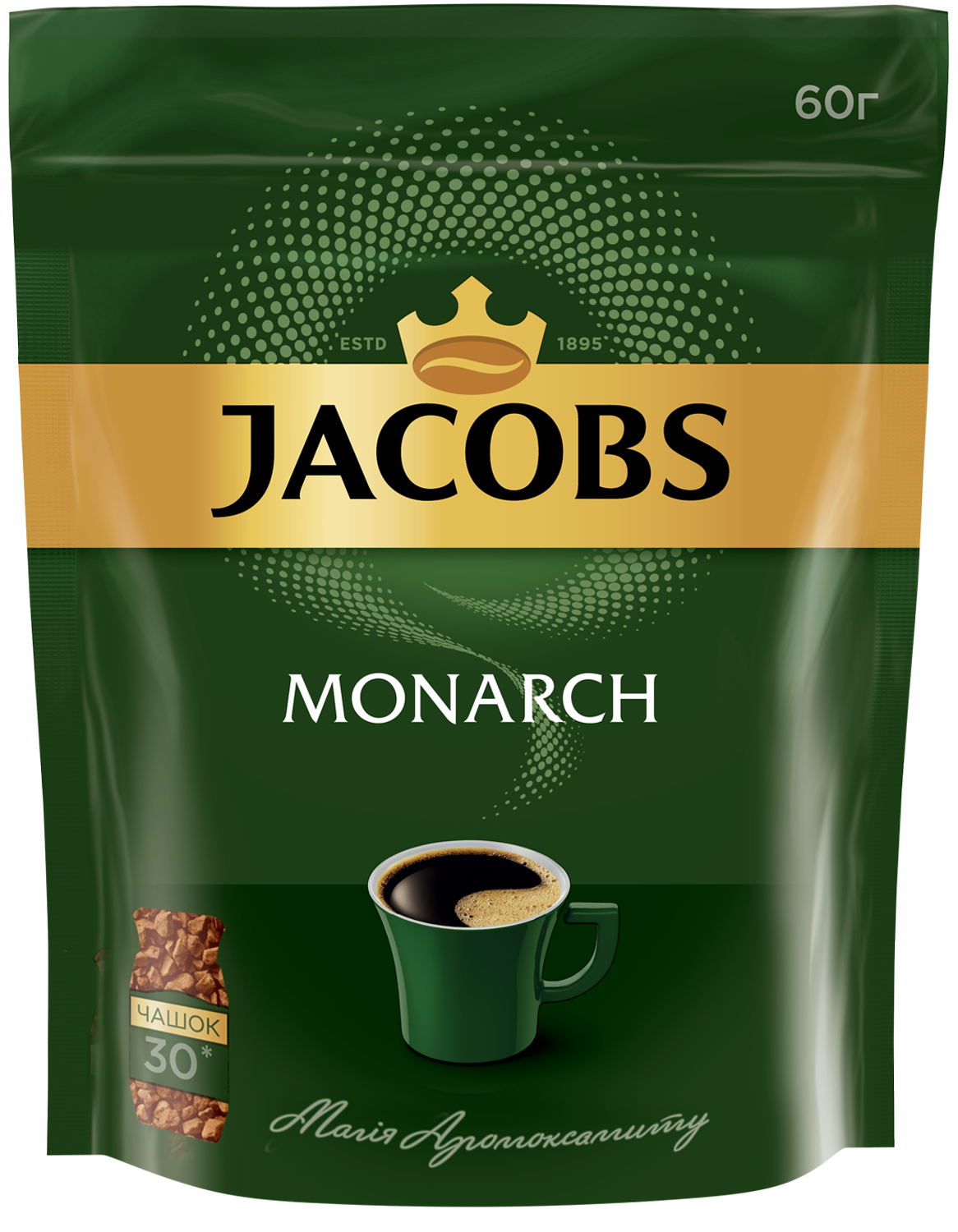 Кофе растворимый JACOBS MONARCH 60 г - №1