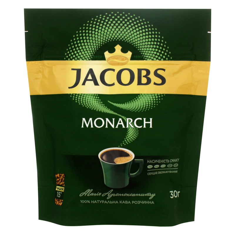 Кофе растворимый JACOBS MONARCH 30 г - №1