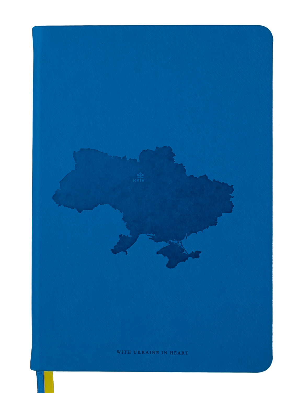 Блокнот деловой Buromax UKRAINE А5, 96 листов, клетка, синий - №1