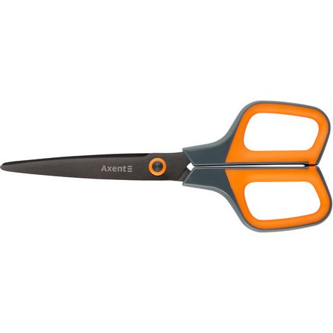 Ножницы Axent Titanium 19 см, серо-оранжевые - №1