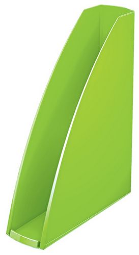 Лоток для бумаг вертикальный Leitz WOW пластиковый, зеленый металлик - №1