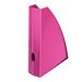 Лоток для бумаг вертикальный Leitz WOW пластиковый, розовый металлик - №2