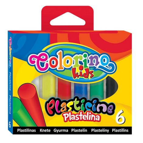 Пластилин Colorino ''Стандартные цвета", 6 цветов, 100 г - №1