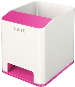 Пластикова підставка для ручок Leitz WOW квадратна, рожевий металік, арт.5363-10-23