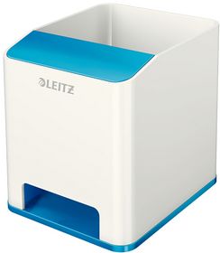 Пластикова підставка для ручок Leitz WOW квадратна, синій металік, арт.5363-10-36