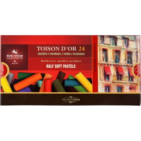 Пастельные мелки Koh-i-Noor TOISON D'OR, 24 цвета - №1