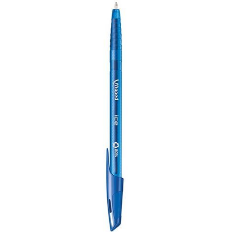Ручка шариковая Maped ICE 1 мм, синий - №1