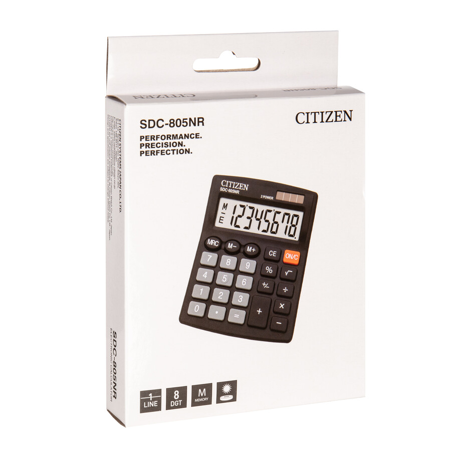 Калькулятор Citizen SDC-805NR, 8 розрядов - №2