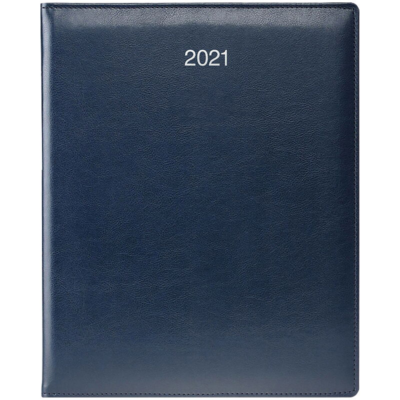 Еженедельник датированный 2021 Brunnen  Бюро Soft, синий - №1