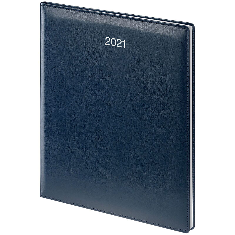 Еженедельник датированный 2021 Brunnen  Бюро Soft, синий - №2