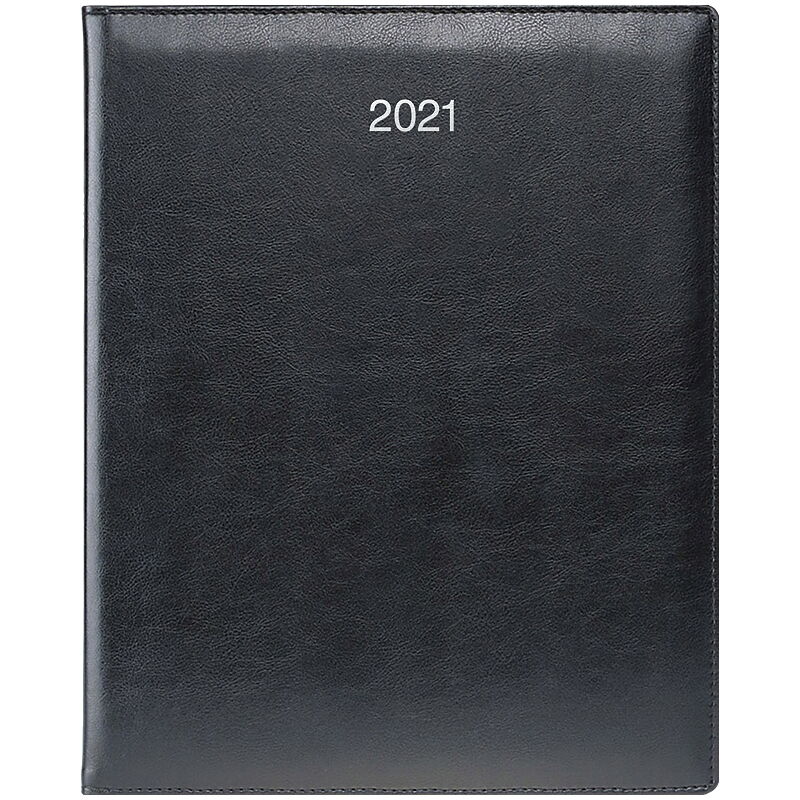 Еженедельник датированный 2021 Brunnen  Бюро Soft, черный - №1