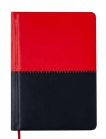 Щоденник недатований QUATTRO, червоний + чорний