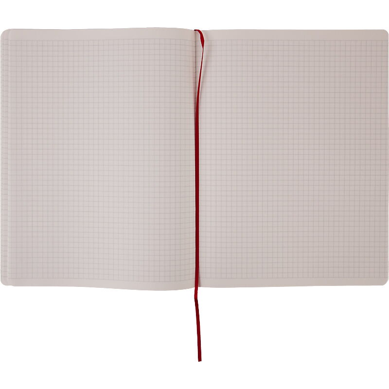Книга записная Axent Partner Soft L 12.5х19.5 см, 96 листов, клетка, красная - №3