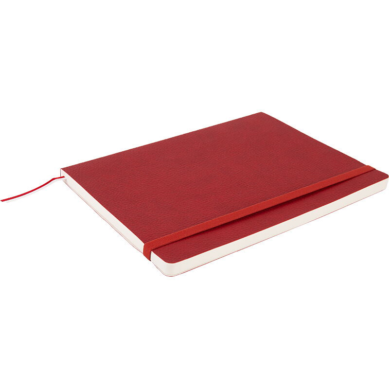 Книга записная Axent Partner Soft L 12.5х19.5 см, 96 листов, клетка, красная - №4