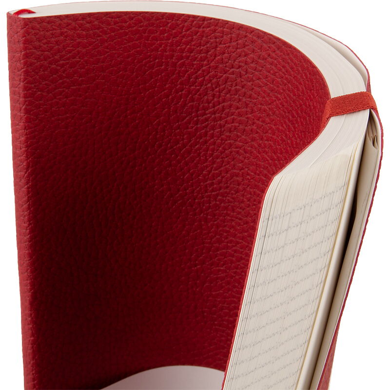 Книга записная Axent Partner Soft L 12.5х19.5 см, 96 листов, клетка, красная - №6