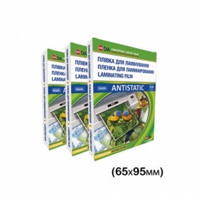 Плівка для ламінування глянцева Antistatic 80мкм, 65х95мм, 100шт.