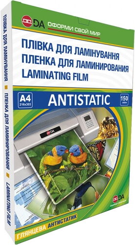 Пленка для ламинирования Antistatic глянцевая 150 мкм, А4, 100 шт - №1