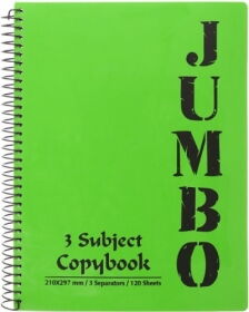 Блокнот MINTRA Jumbo A4, 90 листов, клетка, темно-зеленый