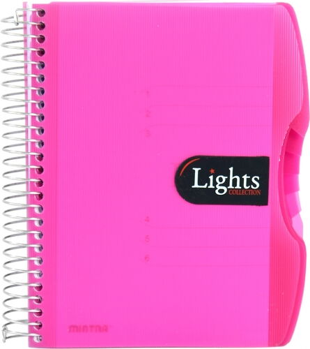 Блокнот MINTRA Lights A6, 150 листов, линия, розовый - №1