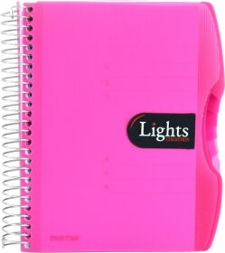 Блокнот MINTRA Lights A6, 150 листов, линия, розовый