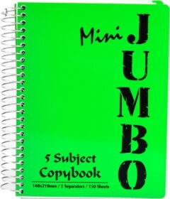 Блокнот MINTRA Micro Jumbo A6, 150 аркушів, лінія, зелений