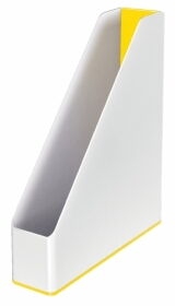Лоток для паперів вертикальний Leitz WOW Duo Colour пластиковий, жовтий