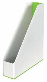 Лоток для паперів вертикальний Leitz WOW Duo Colour пластиковий, зелений