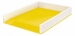 Лоток для бумаг горизонтальный Leitz WOW Duo Colour пластиковый, желтый - №1