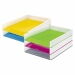Лоток для бумаг горизонтальный Leitz WOW Duo Colour пластиковый, фиолетовый - №2