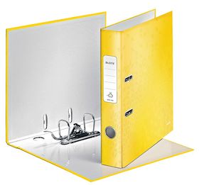 Папка-реєстратор Leitz WOW 180 ° А4, 50 мм, жовтий металік