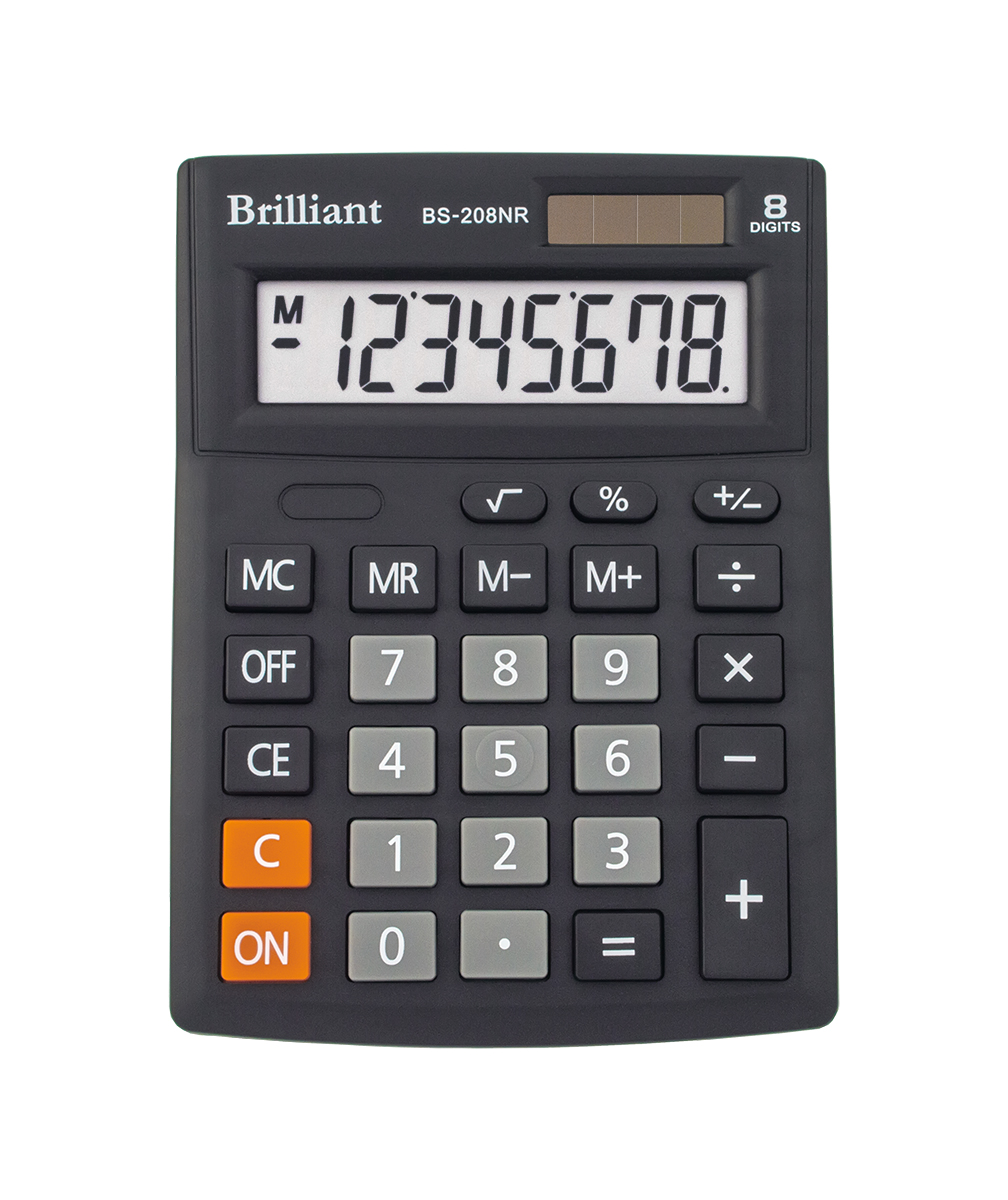 Калькулятор Brilliant BS-208NR, 8 разрядов - №1
