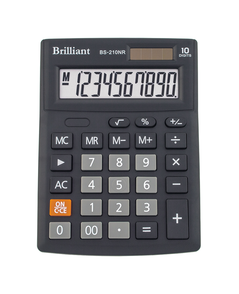 Калькулятор Brilliant BS-210NR, 10 разрядов - №1