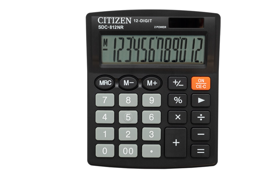 Калькулятор Citizen SDC-812NR, 12 розрядів