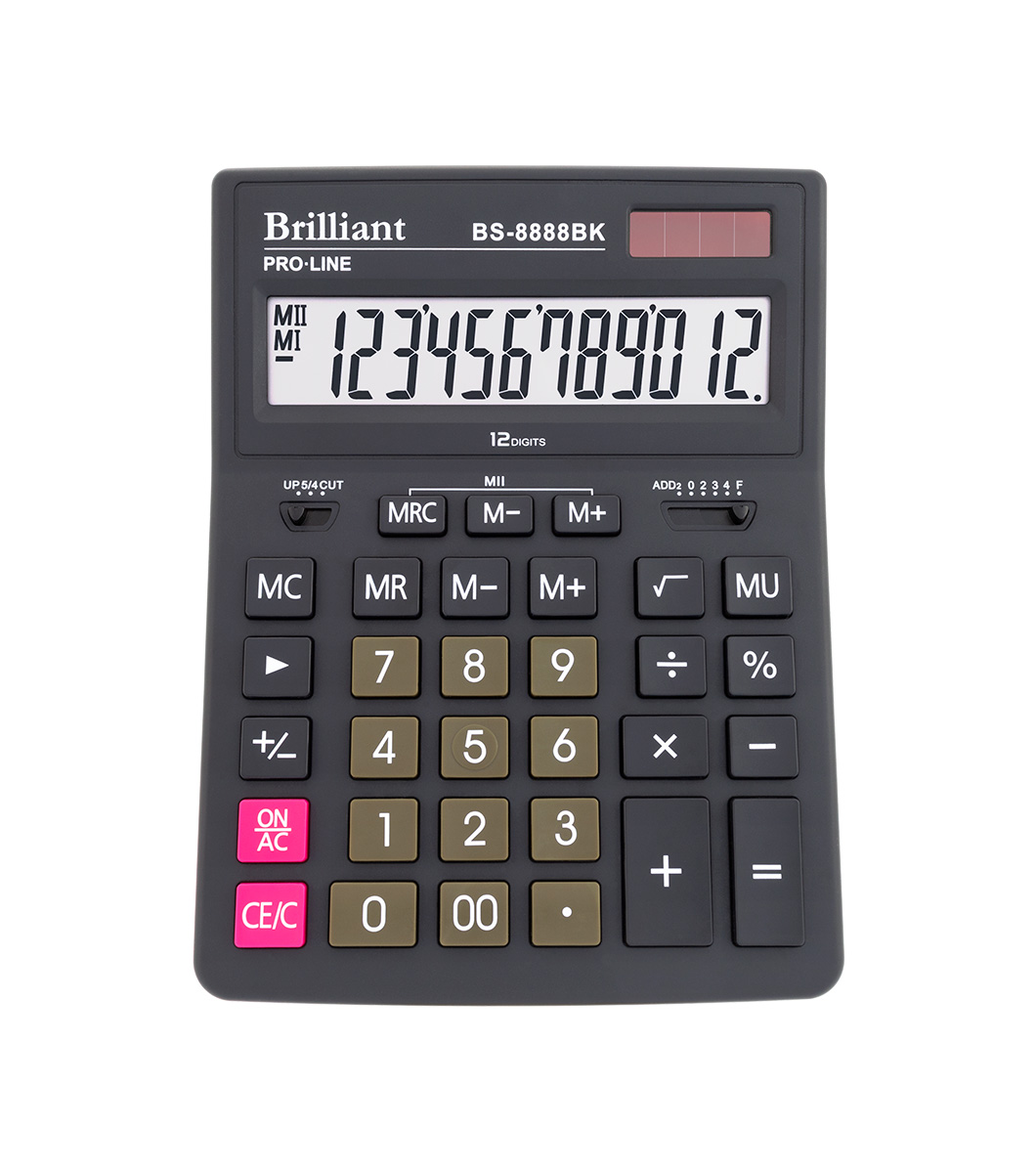 Калькулятор Brilliant BS-8888BK, 12 разрядов - №1