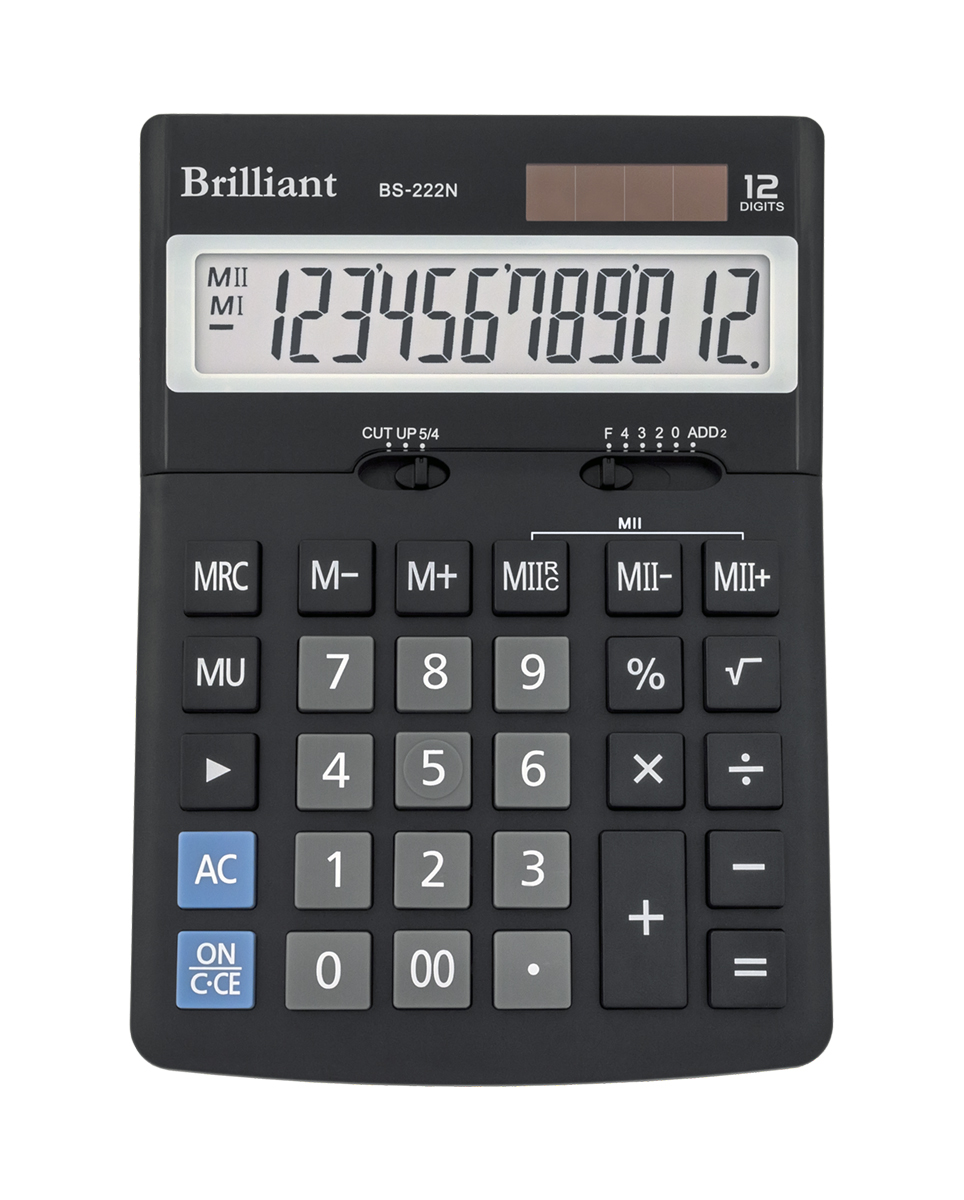 Калькулятор Brilliant BS-222N, 12 розрядів