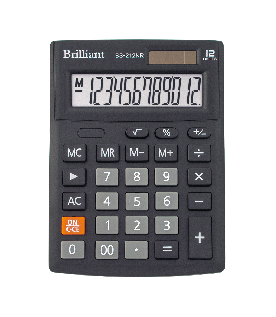 Калькулятор Brilliant BS-212NR, 12 разрядов - №1