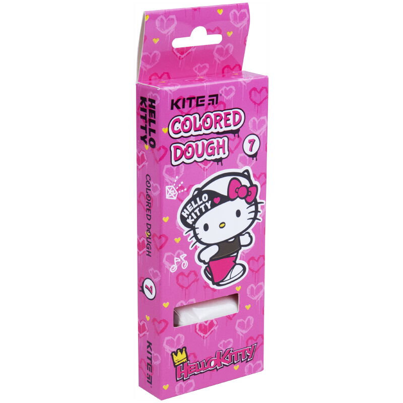Тісто для ліплення KITE Hello Kitty, 7 кольорів по 20 г