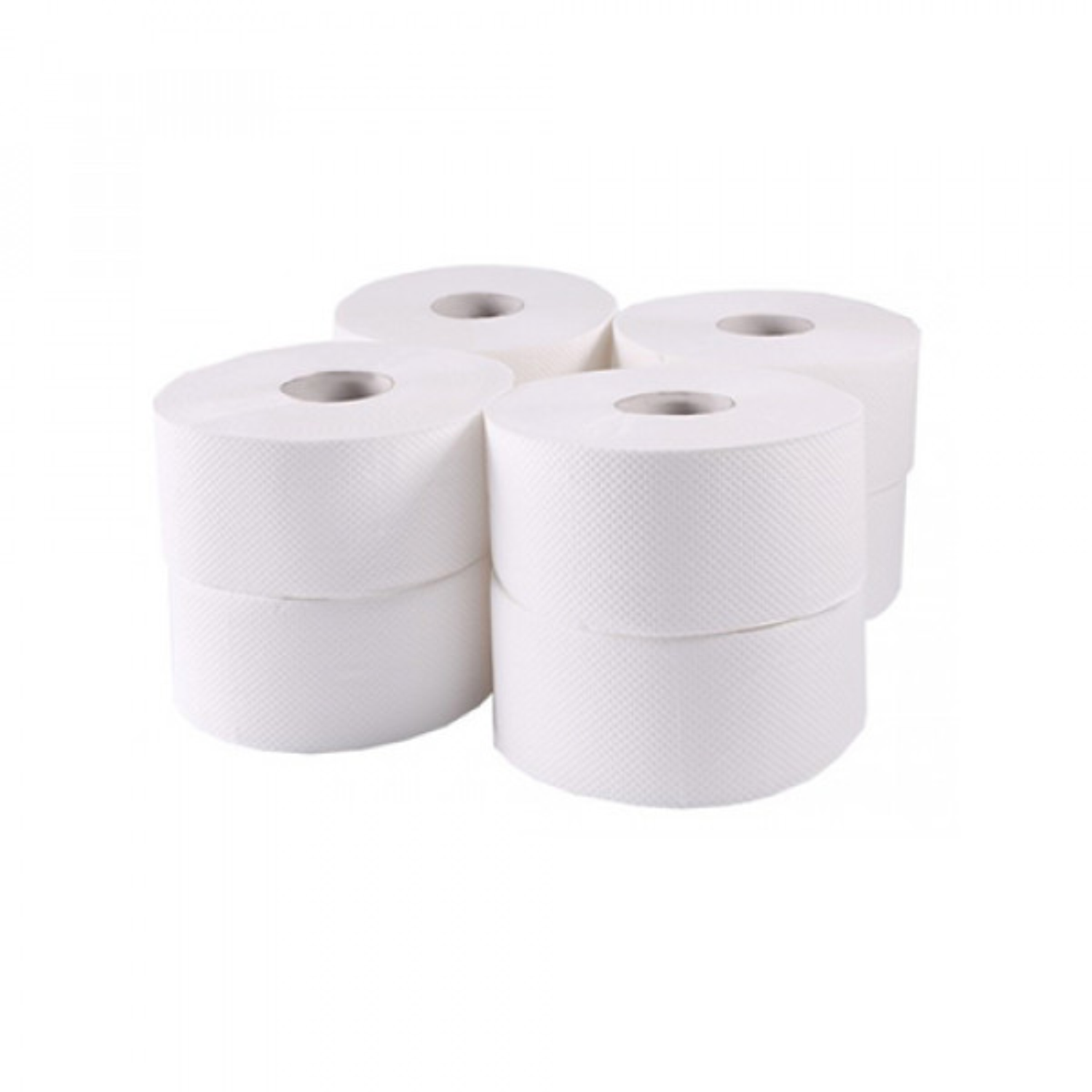 Папір туалетний целюлозний листова TISCHA PAPIER Джамбо BASIC, 2 шари, 8 рулонів, біла