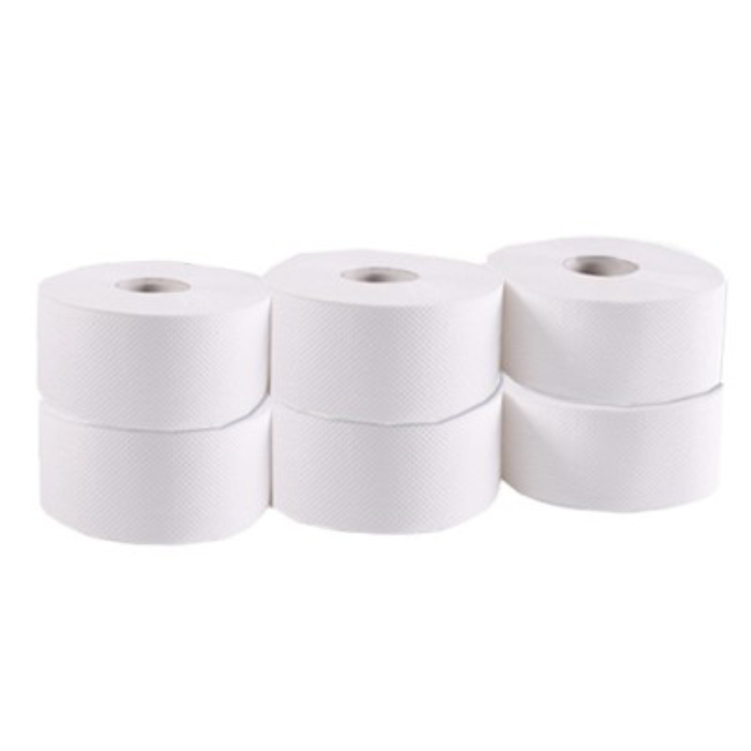 Папір туалетний целюлозний листова TISCHA PAPIER Джамбо BASIC, 2 шари, 6 рулонів, біла