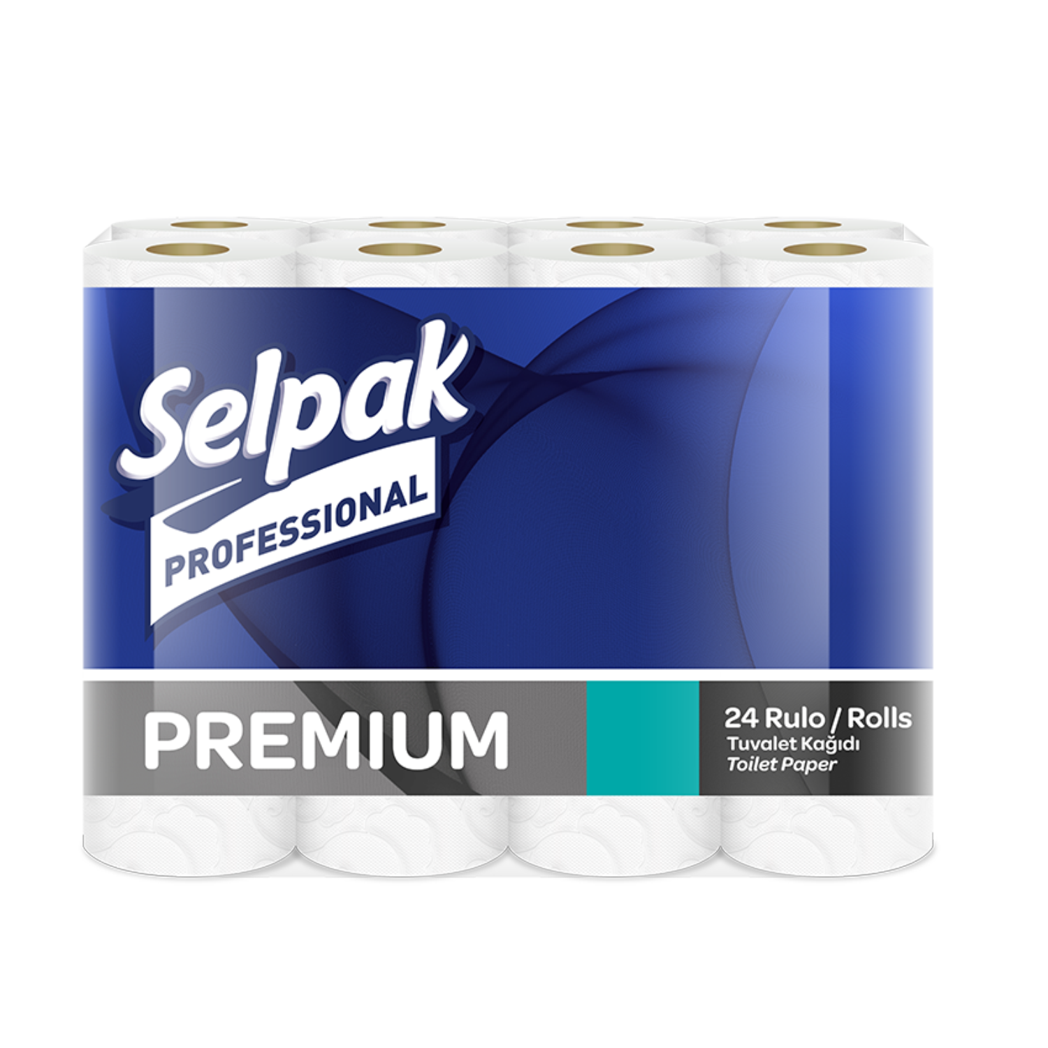 Папір туалетний целюлозний листова Selpak PRO Premium, 3 шари, 24 рулону, біла