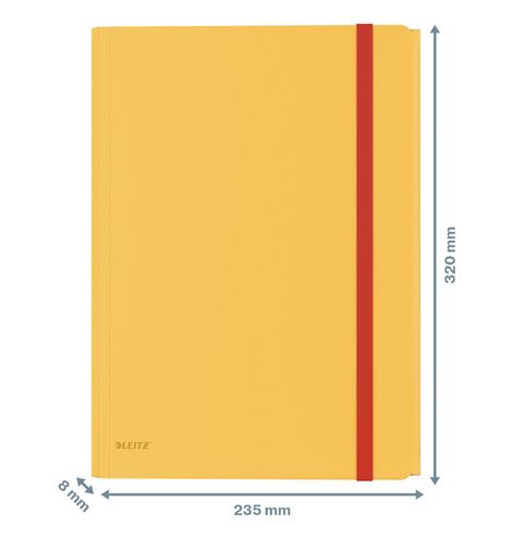 Папка на резинке с конвертом Leitz Cosy A4, желтая - №2
