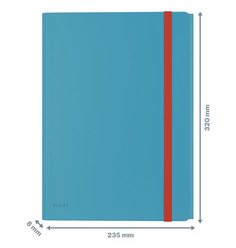 Папка на резинке с конвертом Leitz Cosy A4, синяя - №2