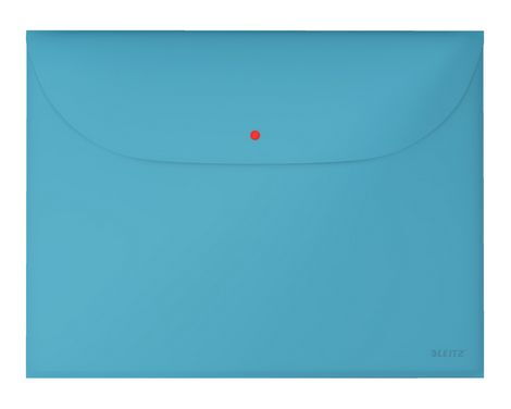 Папка-конверт на кнопке Leitz Cosy А4, 2 отделения, 200 мкм, синяя, 3 шт - №1