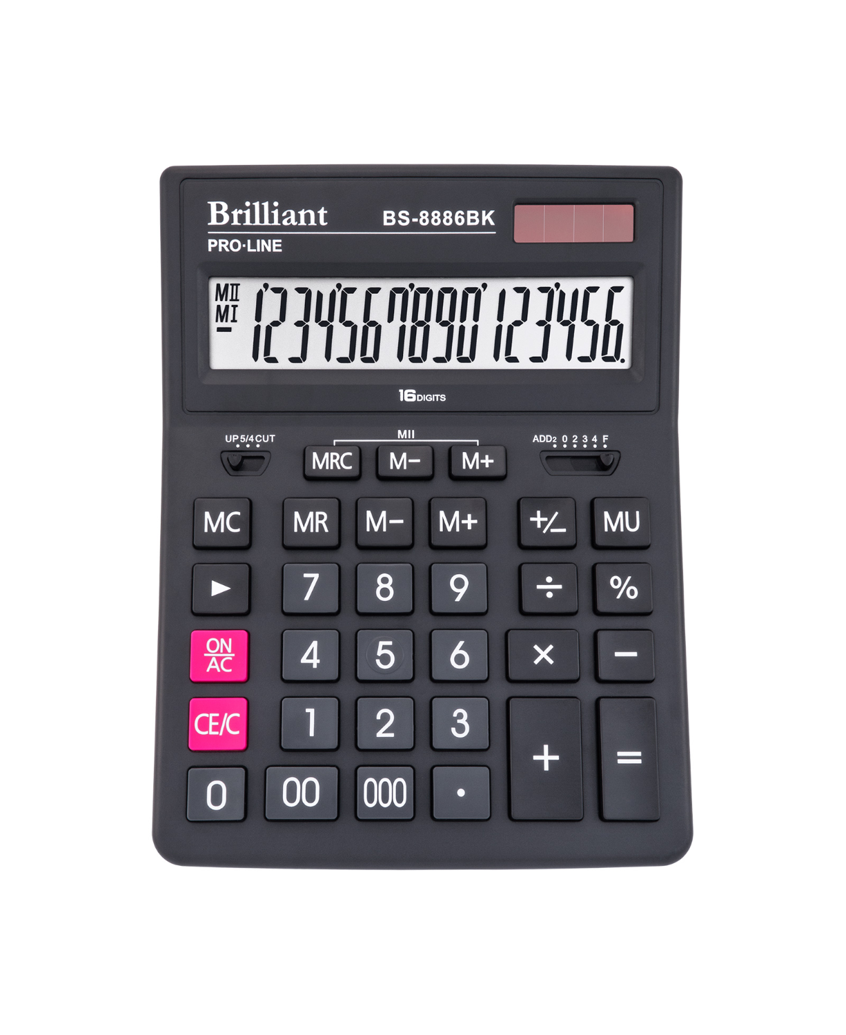 Калькулятор Brilliant BS-8886BK, 16 розрядів