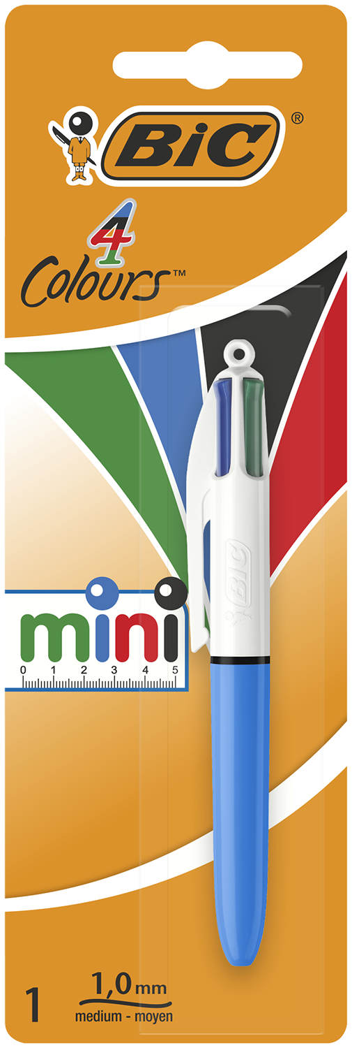 Ручка кулькова автоматична BIC "4 in 1 Colours Mini" 0.32, асорті