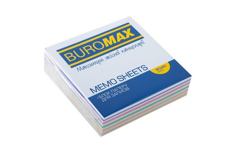 Блок бумаги для заметок Buromax Зебра 80х80х20 мм, не склеенный - №1