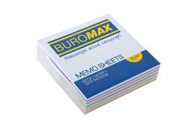 Блок бумаги для заметок Buromax Зебра 90х90х40 мм, склеенный