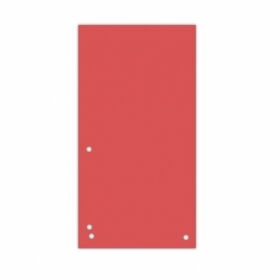Індекс-роздільник 10, 5х23см (100шт.), картон, червоний