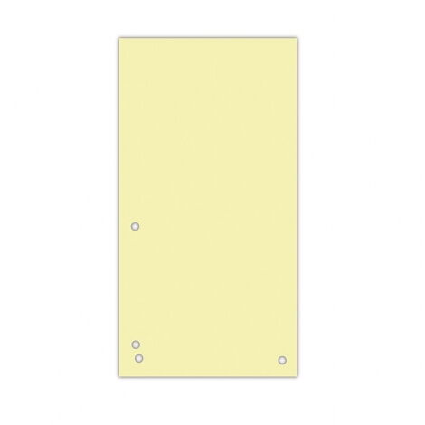 Индекс-разделитель DONAU 10.5х23 см, картон, желтый, 100 шт - №1