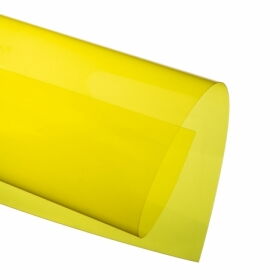 Обложки А4 пластиковые прозрачные Binditek 150 мкм, желтые, 100 шт